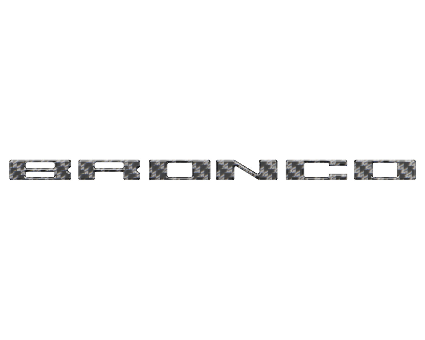 Glove Box Letters Inserts Fits 2021-2026 Ford Bronco by Tufskinz.com