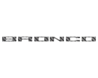 Glove Box Letters Inserts Fits 2021-2026 Ford Bronco by Tufskinz.com