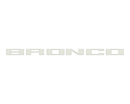 Glove Box Letters Inserts Fits 2021-2026 Ford Bronco by Tufskinz.com