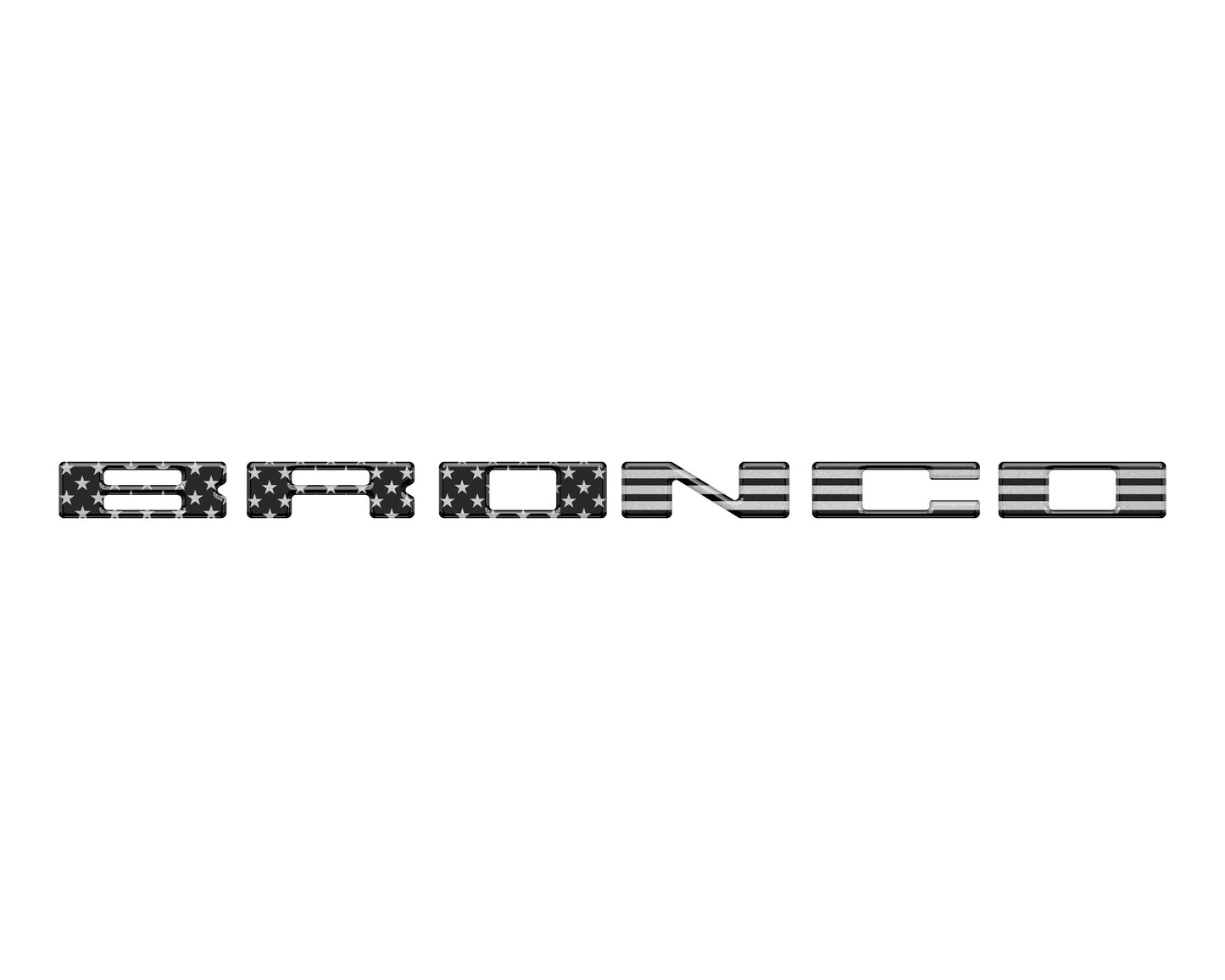 Glove Box Letters Inserts Fits 2021-2026 Ford Bronco by Tufskinz.com