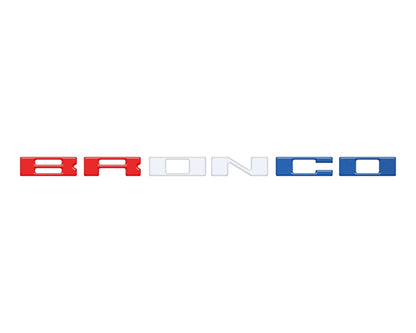 Glove Box Letters Inserts Fits 2021-2026 Ford Bronco by Tufskinz.com