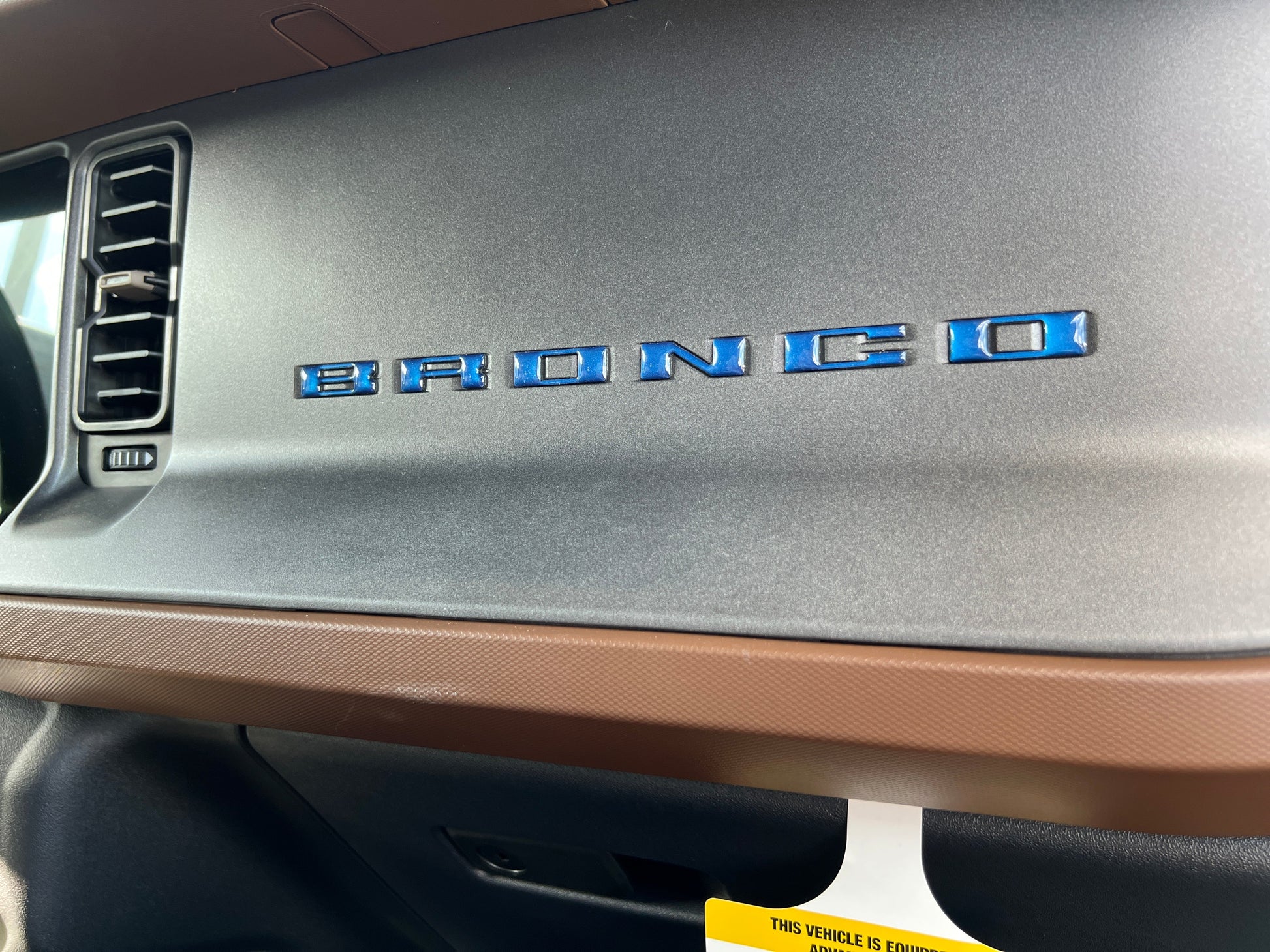 Glove Box Letters Inserts Fits 2021-2026 Ford Bronco by Tufskinz.com