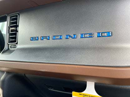Glove Box Letters Inserts Fits 2021-2026 Ford Bronco by Tufskinz.com