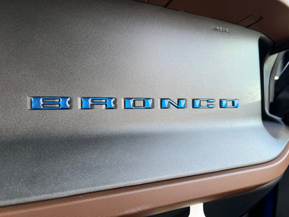 Glove Box Letters Inserts Fits 2021-2026 Ford Bronco by Tufskinz.com