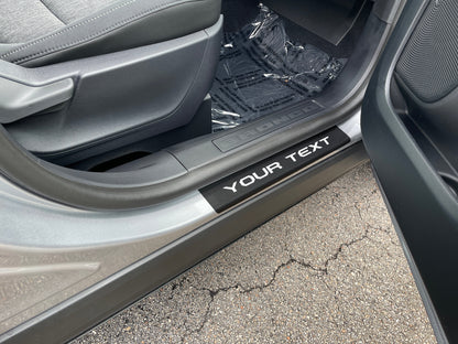 Door Sill Protection Overlays (4 Door) Fits 2021-2026 Ford Bronco Sport by Tufskinz.com