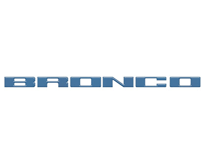 Front Grille Letter Overlays Fits 2021-2026 Ford Bronco by Tufskinz.com