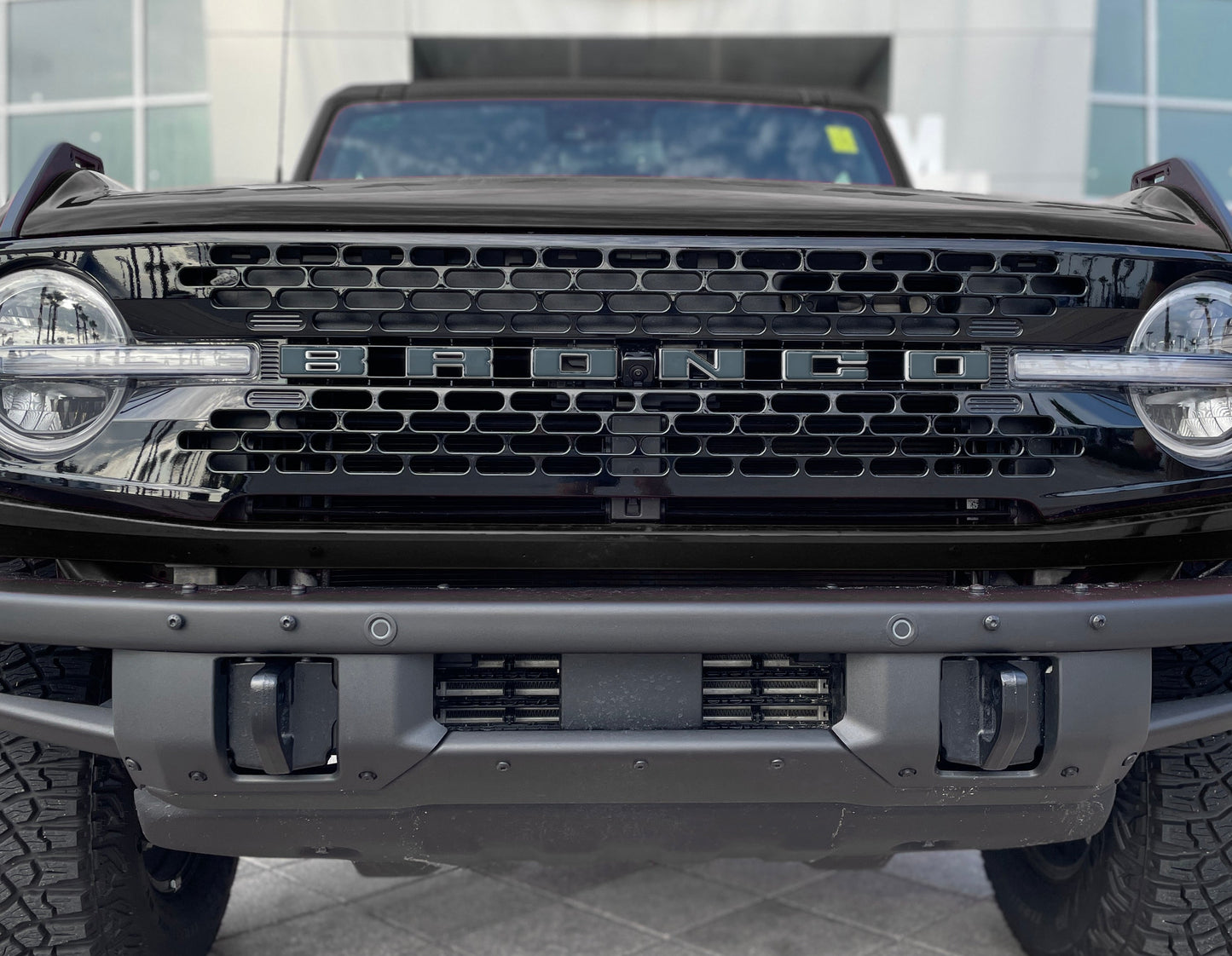 Front Grille Letter Overlays Fits 2021-2026 Ford Bronco by Tufskinz.com