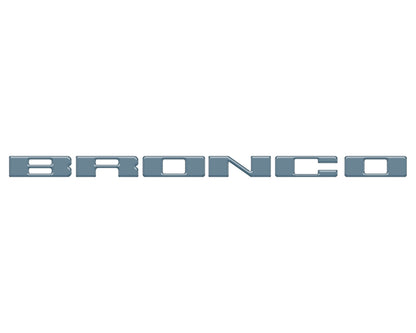 Front Grille Letter Overlays Fits 2021-2026 Ford Bronco by Tufskinz.com