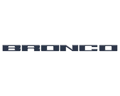 Front Grille Letter Overlays Fits 2021-2026 Ford Bronco by Tufskinz.com