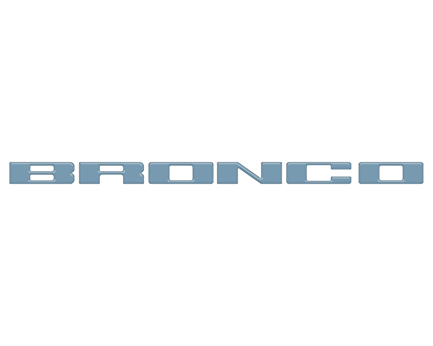 Front Grille Letter Overlays Fits 2021-2026 Ford Bronco by Tufskinz.com