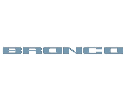 Front Grille Letter Overlays Fits 2021-2026 Ford Bronco by Tufskinz.com