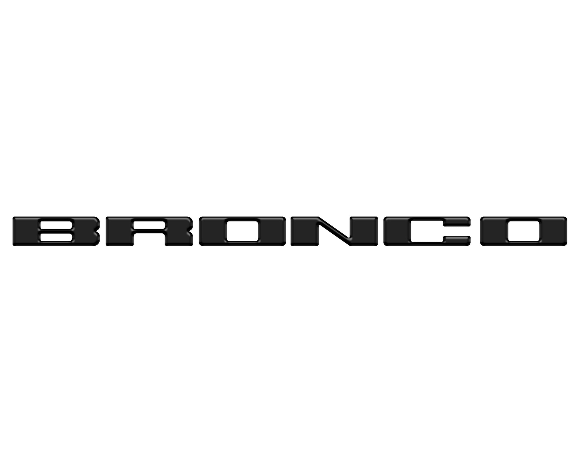 Front Grille Letter Overlays Fits 2021-2026 Ford Bronco by Tufskinz.com