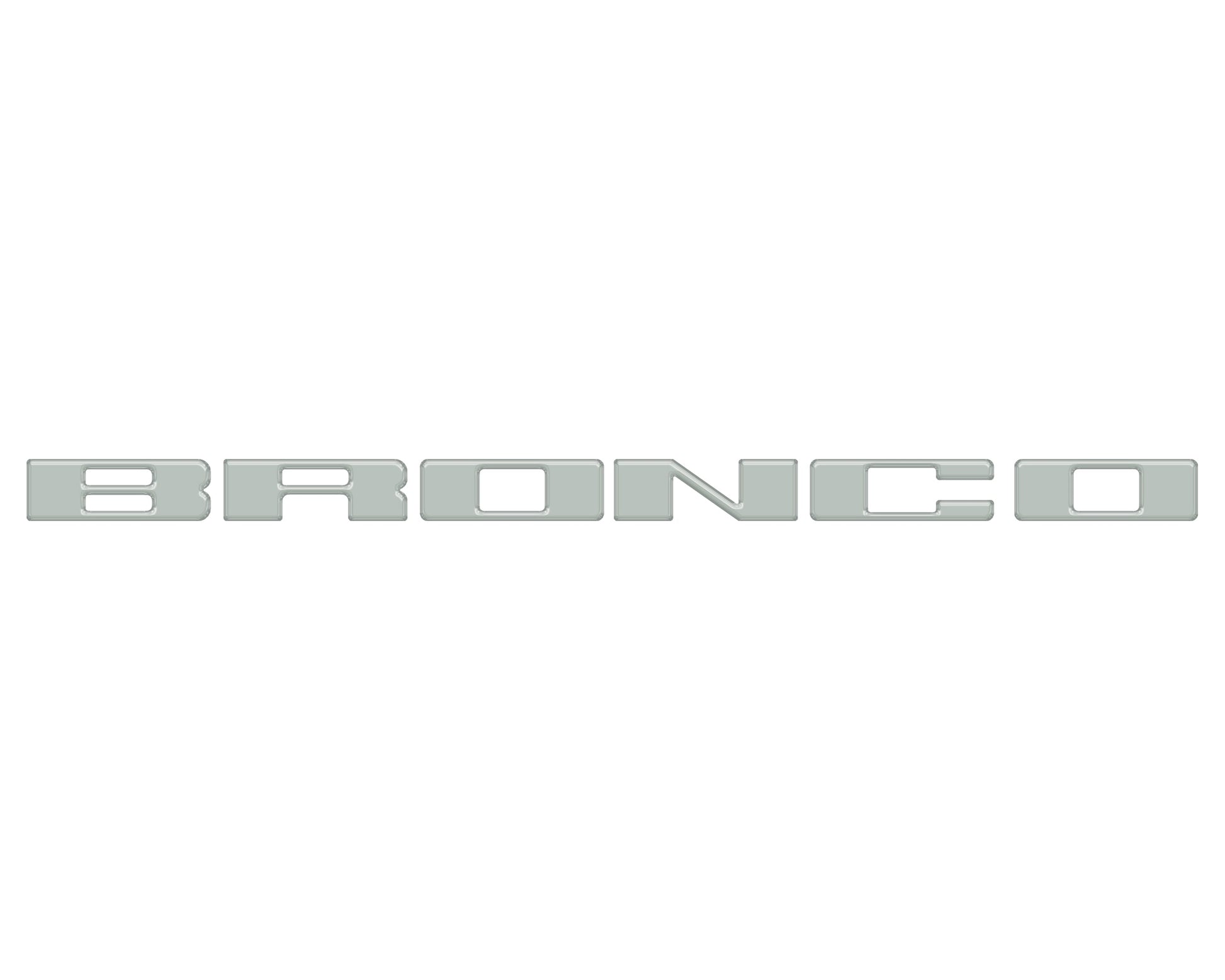 Front Grille Letter Overlays Fits 2021-2026 Ford Bronco by Tufskinz.com