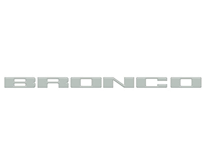 Front Grille Letter Overlays Fits 2021-2026 Ford Bronco by Tufskinz.com