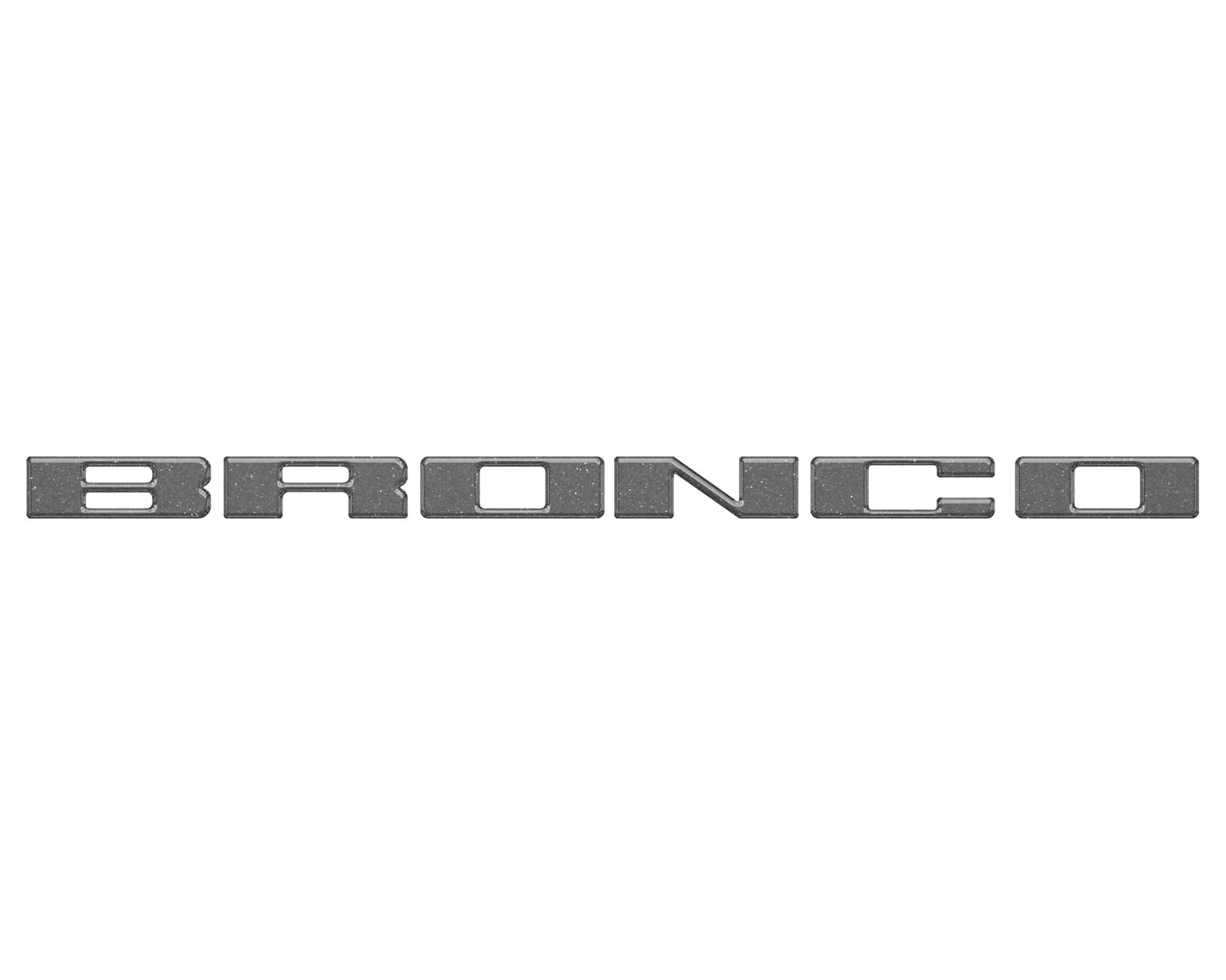 Front Grille Letter Overlays Fits 2021-2026 Ford Bronco by Tufskinz.com