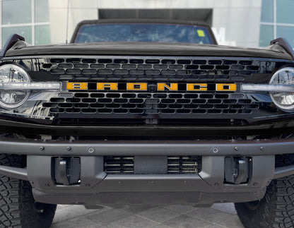 Front Grille Letter Overlays Fits 2021-2026 Ford Bronco by Tufskinz.com