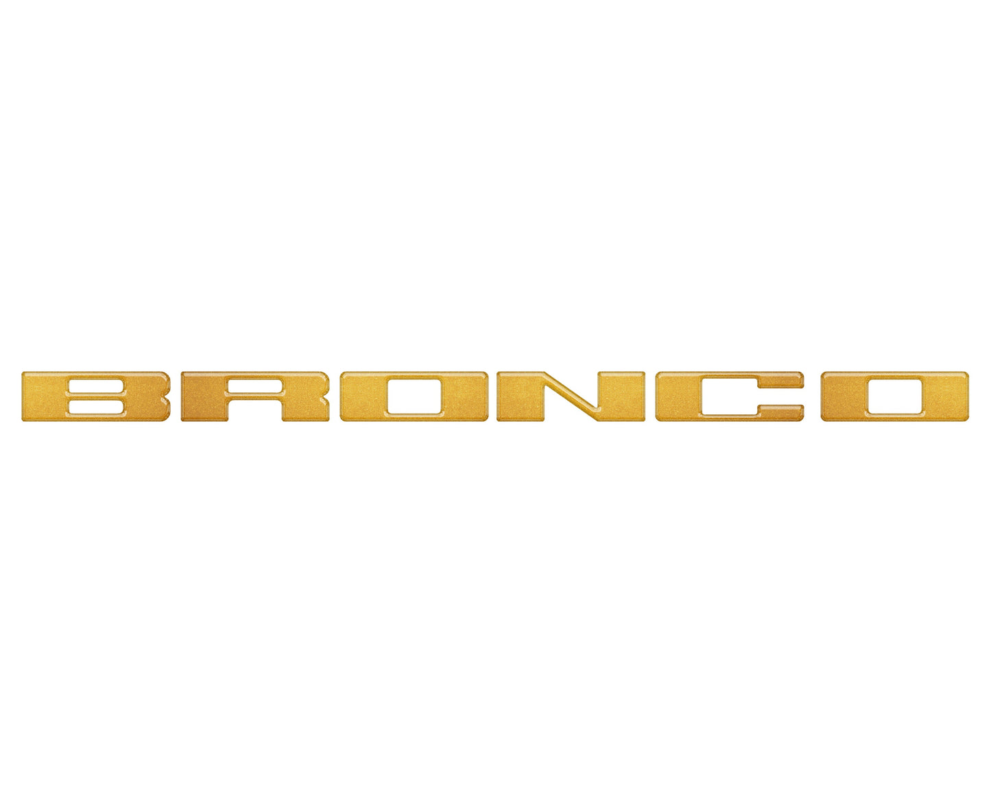 Front Grille Letter Overlays Fits 2021-2026 Ford Bronco by Tufskinz.com