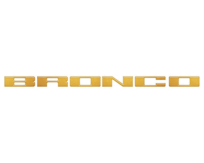 Front Grille Letter Overlays Fits 2021-2026 Ford Bronco by Tufskinz.com
