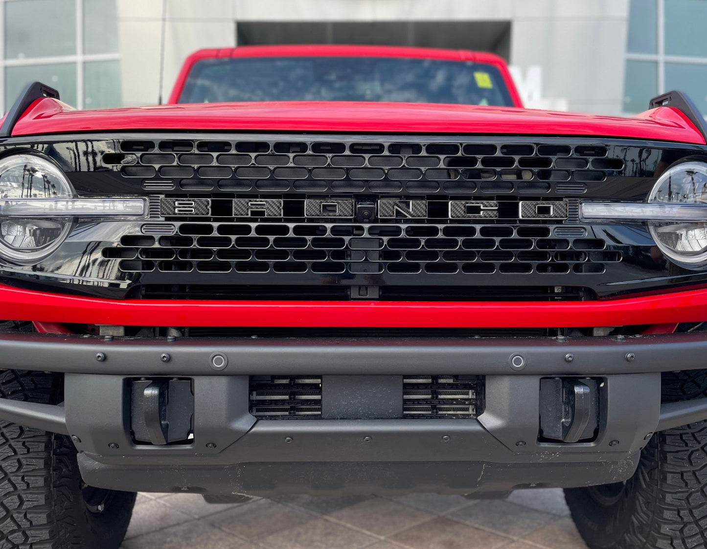 Front Grille Letter Overlays Fits 2021-2026 Ford Bronco by Tufskinz.com