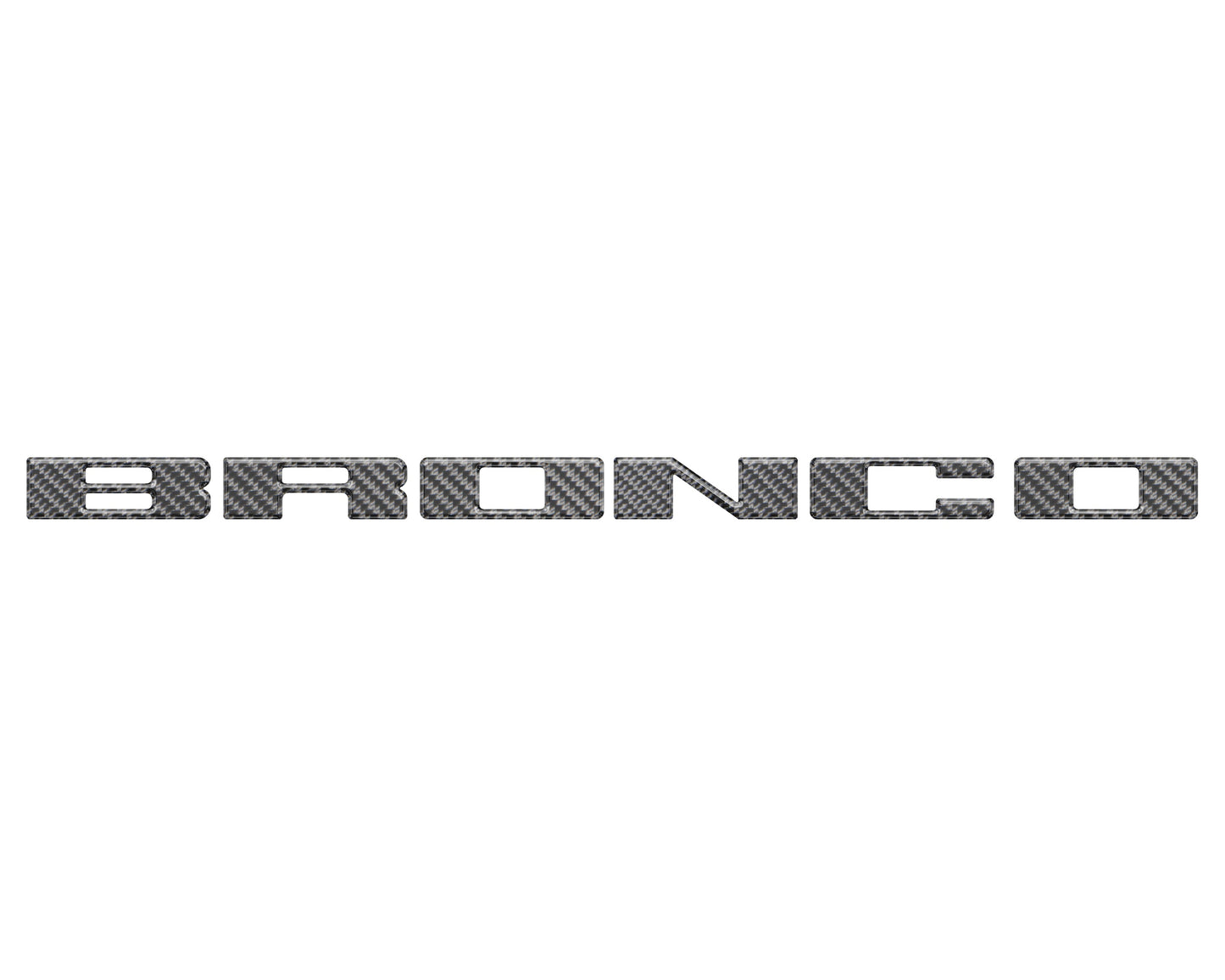 Front Grille Letter Overlays Fits 2021-2026 Ford Bronco by Tufskinz.com