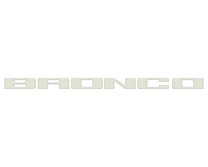 Front Grille Letter Overlays Fits 2021-2026 Ford Bronco by Tufskinz.com