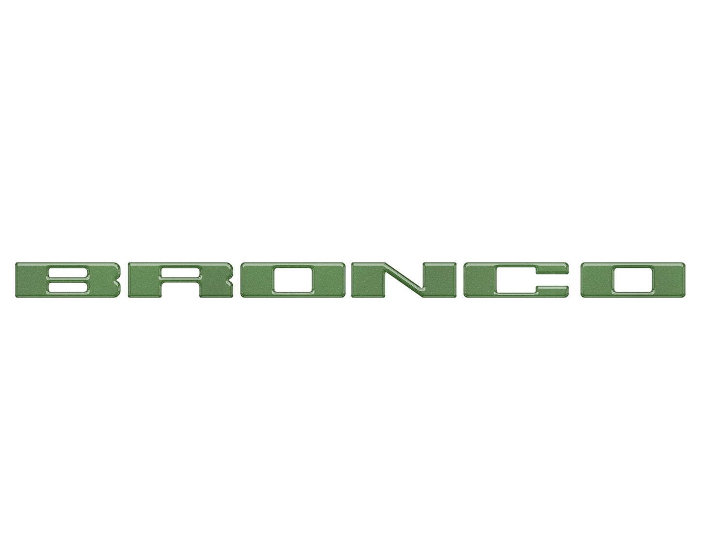 Front Grille Letter Overlays Fits 2021-2026 Ford Bronco by Tufskinz.com