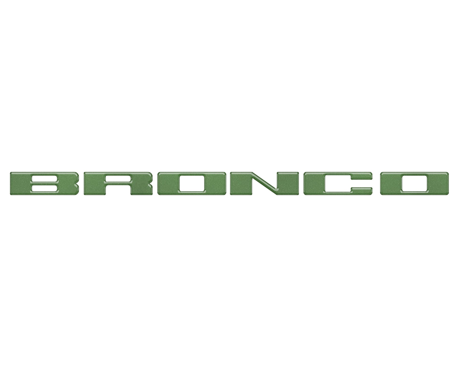 Front Grille Letter Overlays Fits 2021-2026 Ford Bronco by Tufskinz.com
