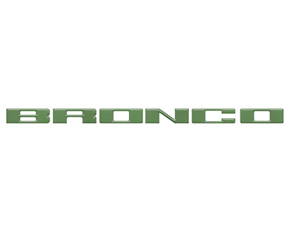 Front Grille Letter Overlays Fits 2021-2026 Ford Bronco by Tufskinz.com