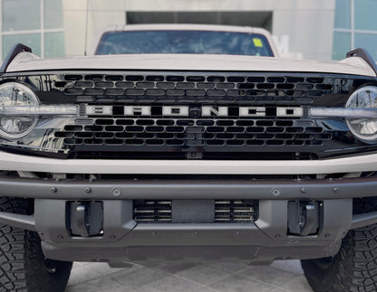 Front Grille Letter Overlays Fits 2021-2026 Ford Bronco by Tufskinz.com