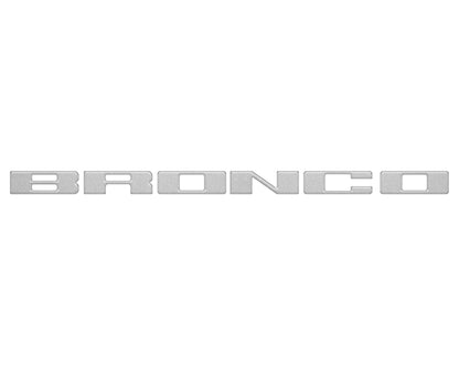 Front Grille Letter Overlays Fits 2021-2026 Ford Bronco by Tufskinz.com