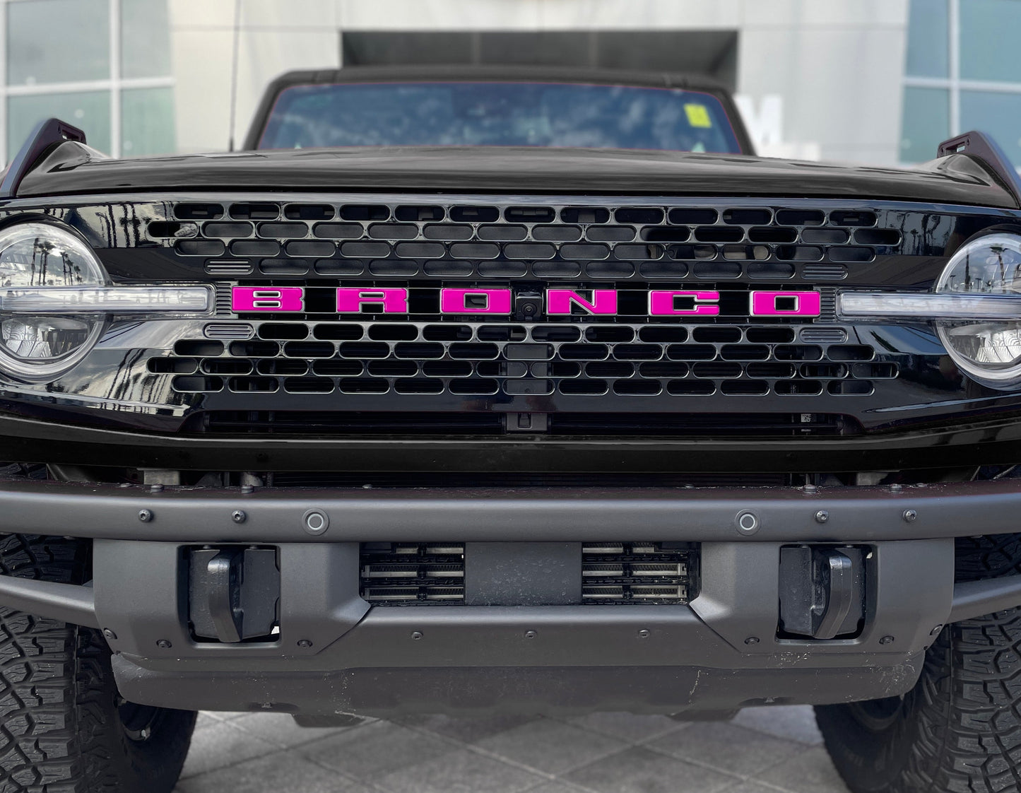 Front Grille Letter Overlays Fits 2021-2026 Ford Bronco by Tufskinz.com