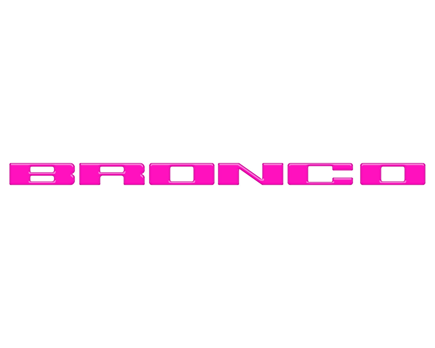 Front Grille Letter Overlays Fits 2021-2026 Ford Bronco by Tufskinz.com