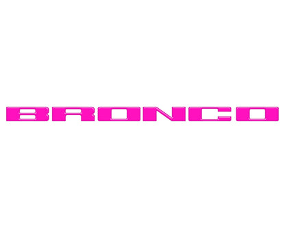 Front Grille Letter Overlays Fits 2021-2026 Ford Bronco by Tufskinz.com