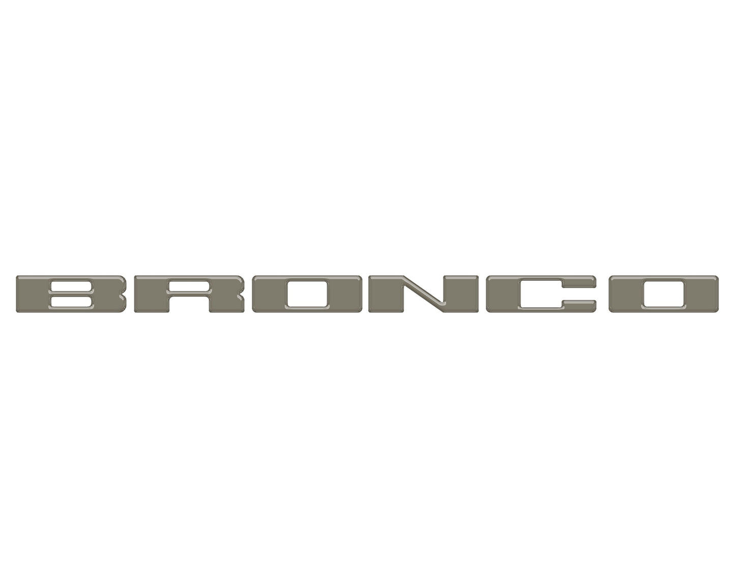 Front Grille Letter Overlays Fits 2021-2026 Ford Bronco by Tufskinz.com