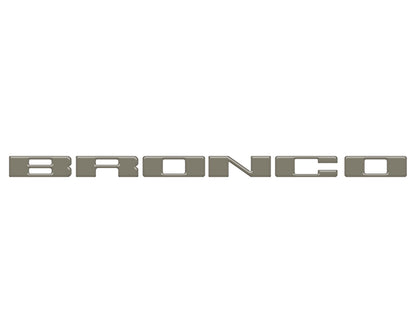 Front Grille Letter Overlays Fits 2021-2026 Ford Bronco by Tufskinz.com