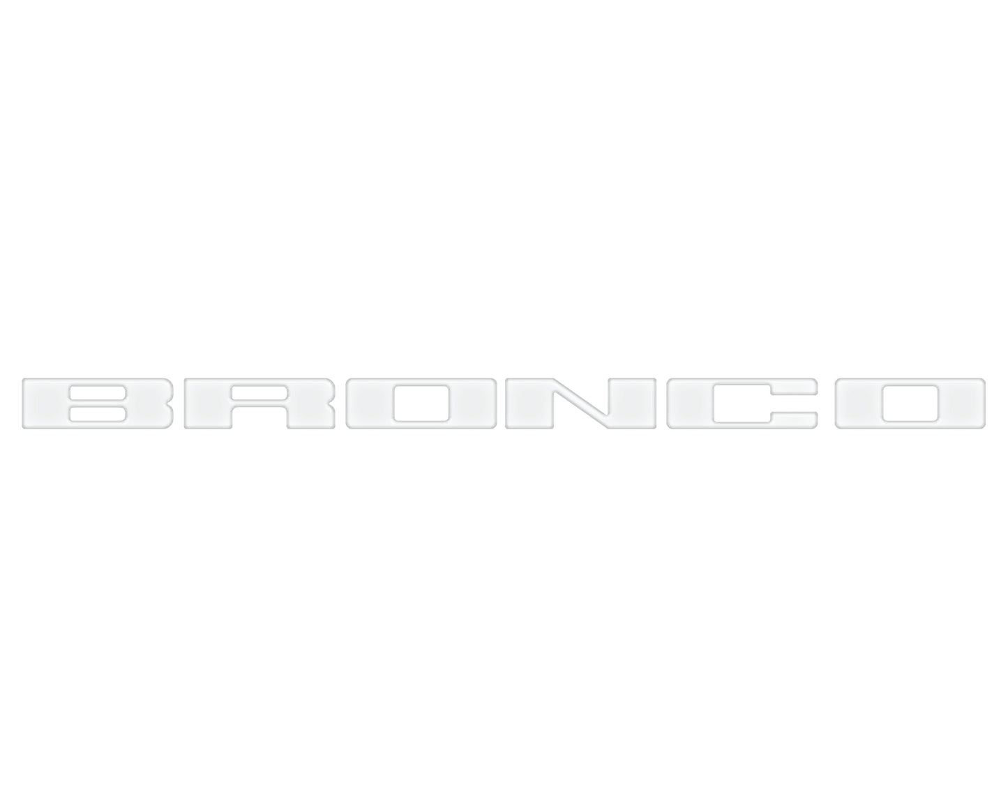 Front Grille Letter Overlays Fits 2021-2026 Ford Bronco by Tufskinz.com