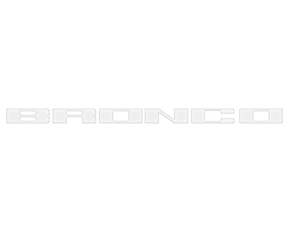 Front Grille Letter Overlays Fits 2021-2026 Ford Bronco by Tufskinz.com