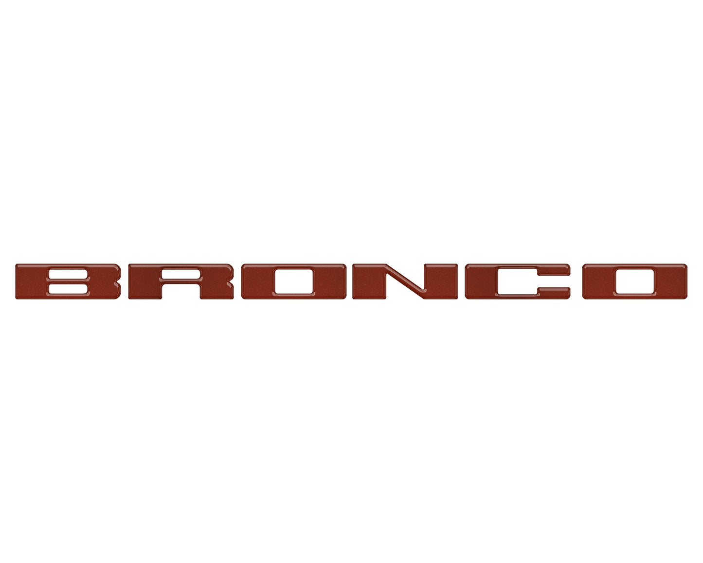 Front Grille Letter Overlays Fits 2021-2026 Ford Bronco by Tufskinz.com