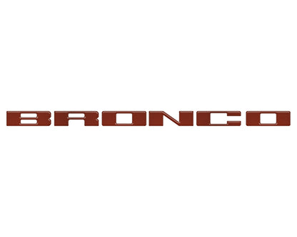 Front Grille Letter Overlays Fits 2021-2026 Ford Bronco by Tufskinz.com