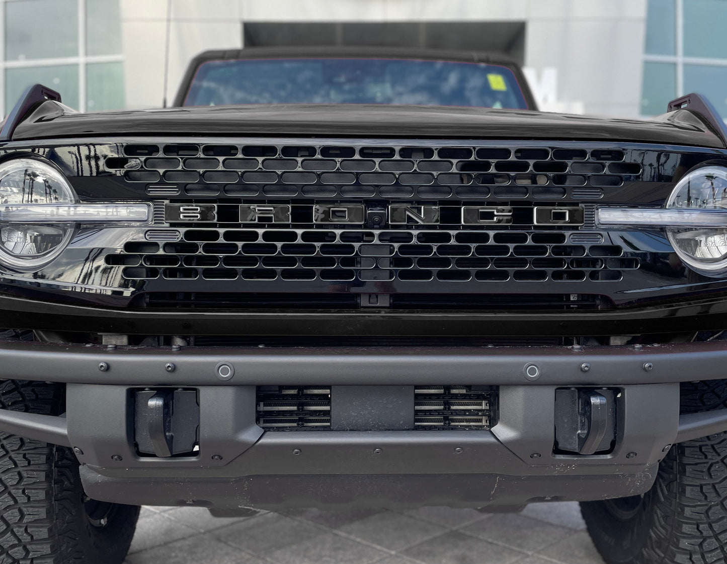 Front Grille Letter Overlays Fits 2021-2026 Ford Bronco by Tufskinz.com