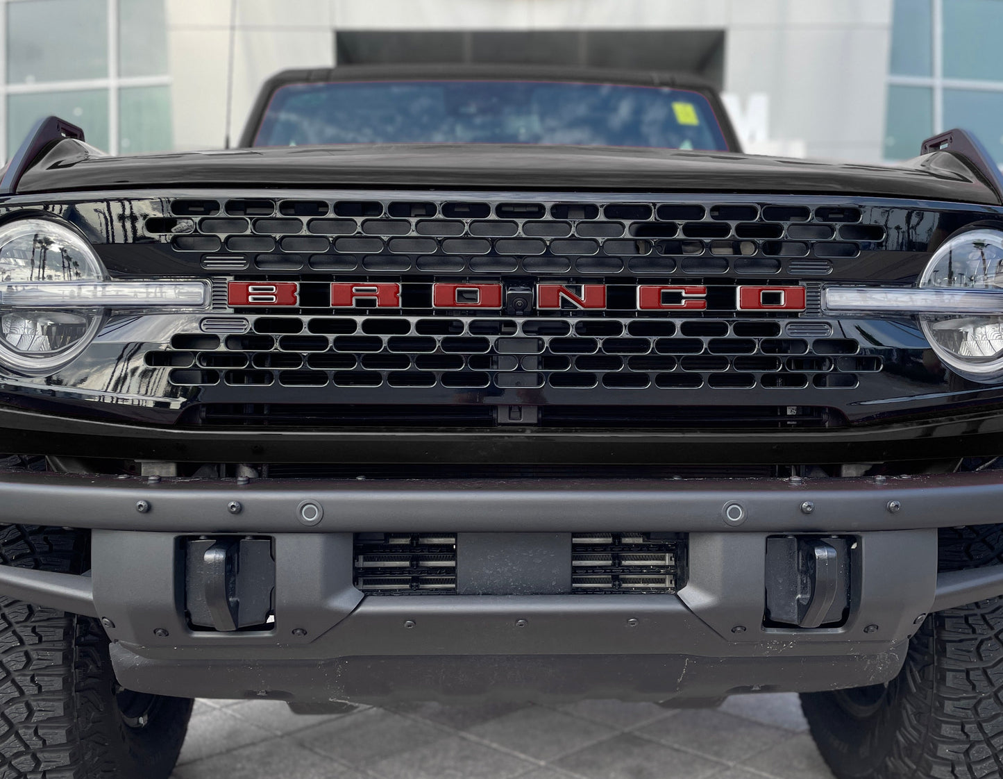 Front Grille Letter Overlays Fits 2021-2026 Ford Bronco by Tufskinz.com