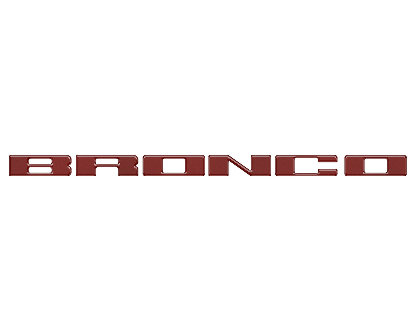 Front Grille Letter Overlays Fits 2021-2026 Ford Bronco by Tufskinz.com