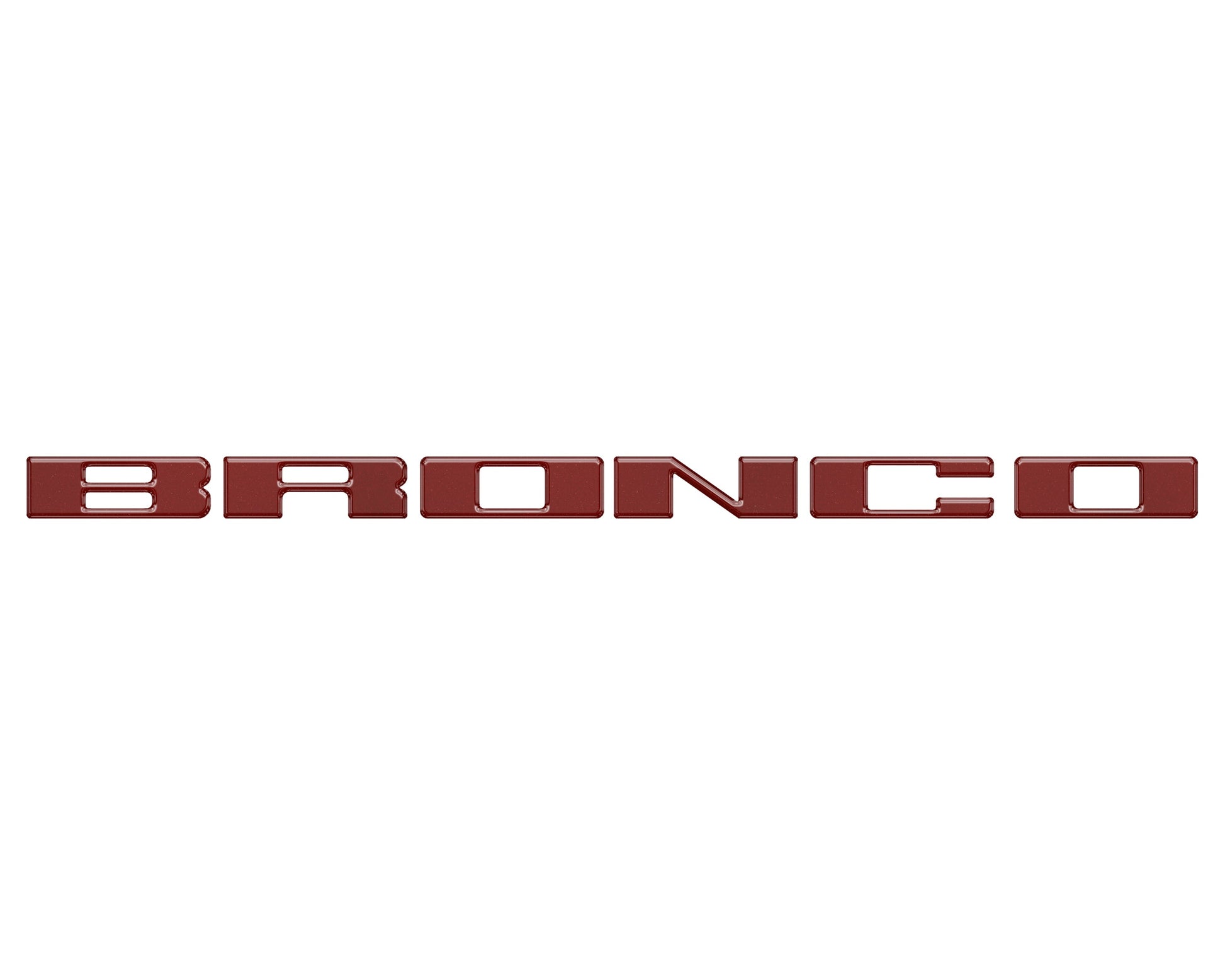 Front Grille Letter Overlays Fits 2021-2026 Ford Bronco by Tufskinz.com