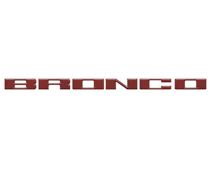 Front Grille Letter Overlays Fits 2021-2026 Ford Bronco by Tufskinz.com