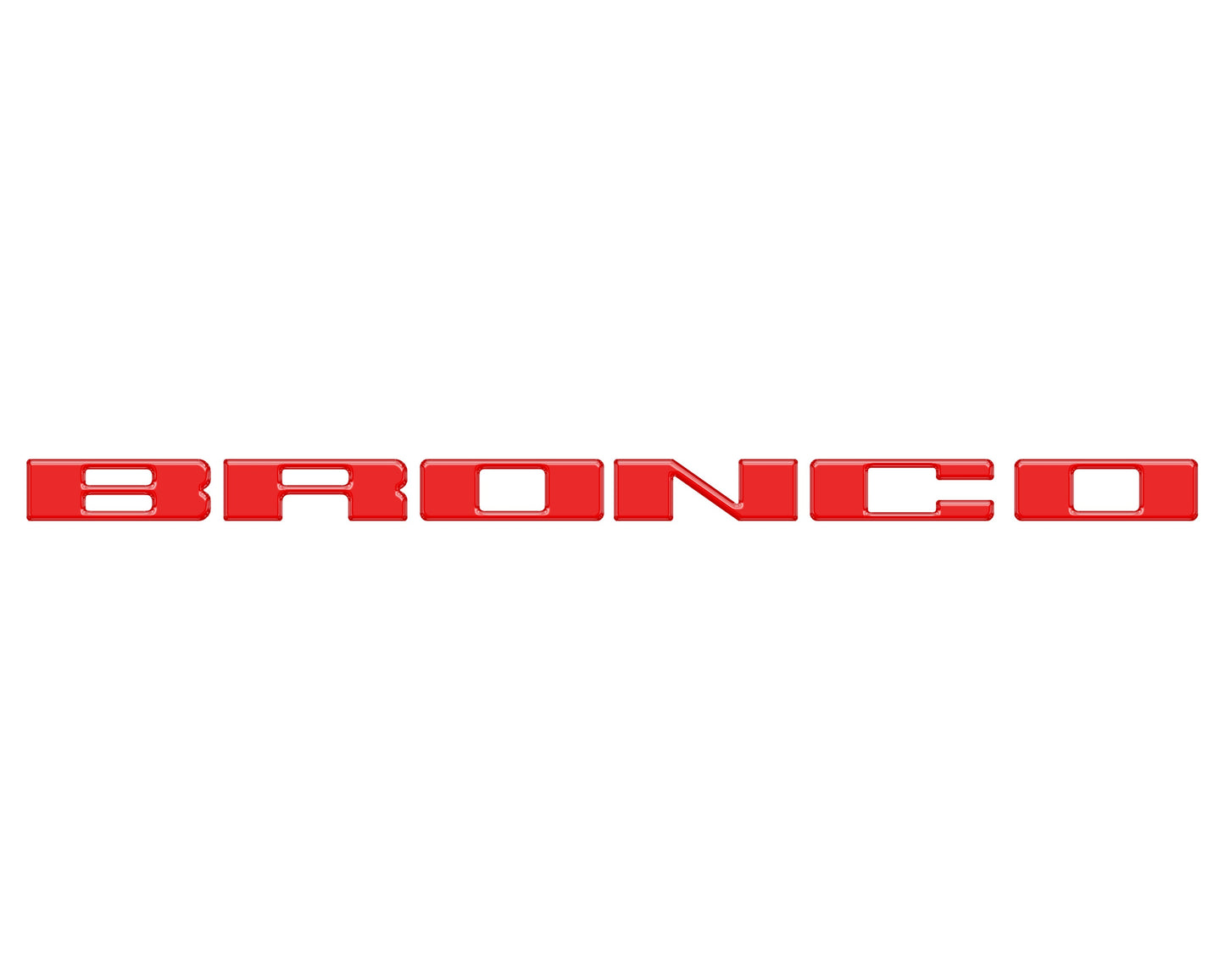 Front Grille Letter Overlays Fits 2021-2026 Ford Bronco by Tufskinz.com