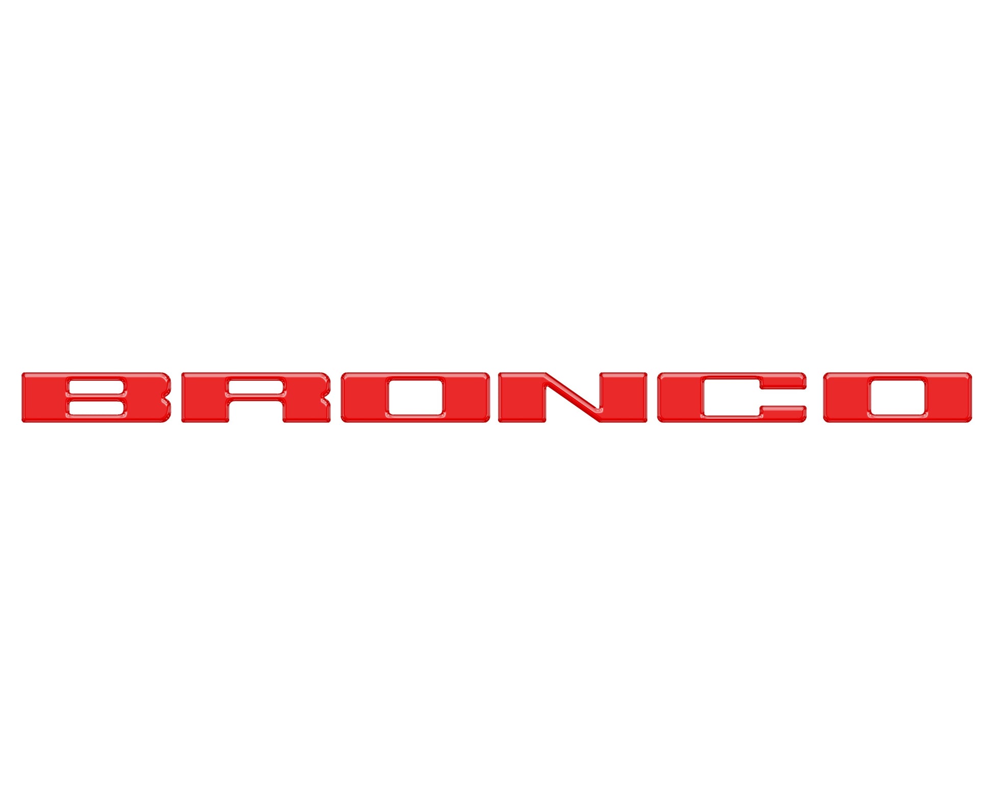 Front Grille Letter Overlays Fits 2021-2026 Ford Bronco by Tufskinz.com
