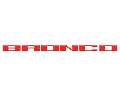 Front Grille Letter Overlays Fits 2021-2026 Ford Bronco by Tufskinz.com