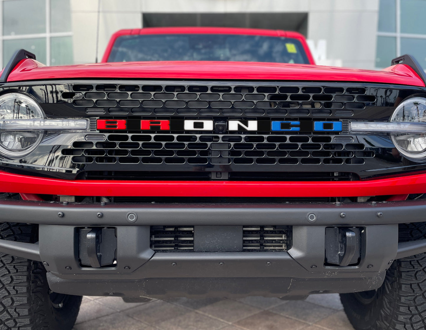 Front Grille Letter Overlays Fits 2021-2026 Ford Bronco by Tufskinz.com