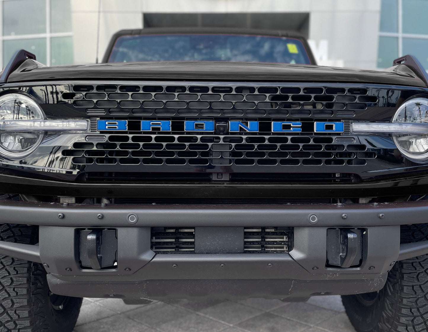 Front Grille Letter Overlays Fits 2021-2026 Ford Bronco by Tufskinz.com