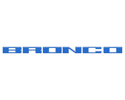 Front Grille Letter Overlays Fits 2021-2026 Ford Bronco by Tufskinz.com